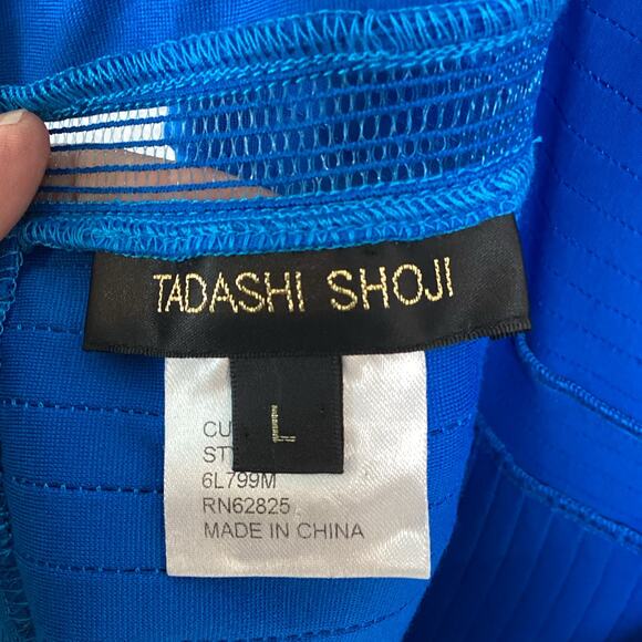 Todashi Shoji Cocktail Dress Size L Sleeveless Fit Flare Designer Wedding Party - Picture 8 of 16